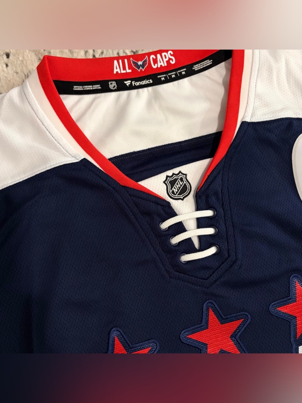 Fanatics Authentic Washington Capitals Alex Ovechkin #8 Jersey Women’s Sz: M - Picture 3 of 5